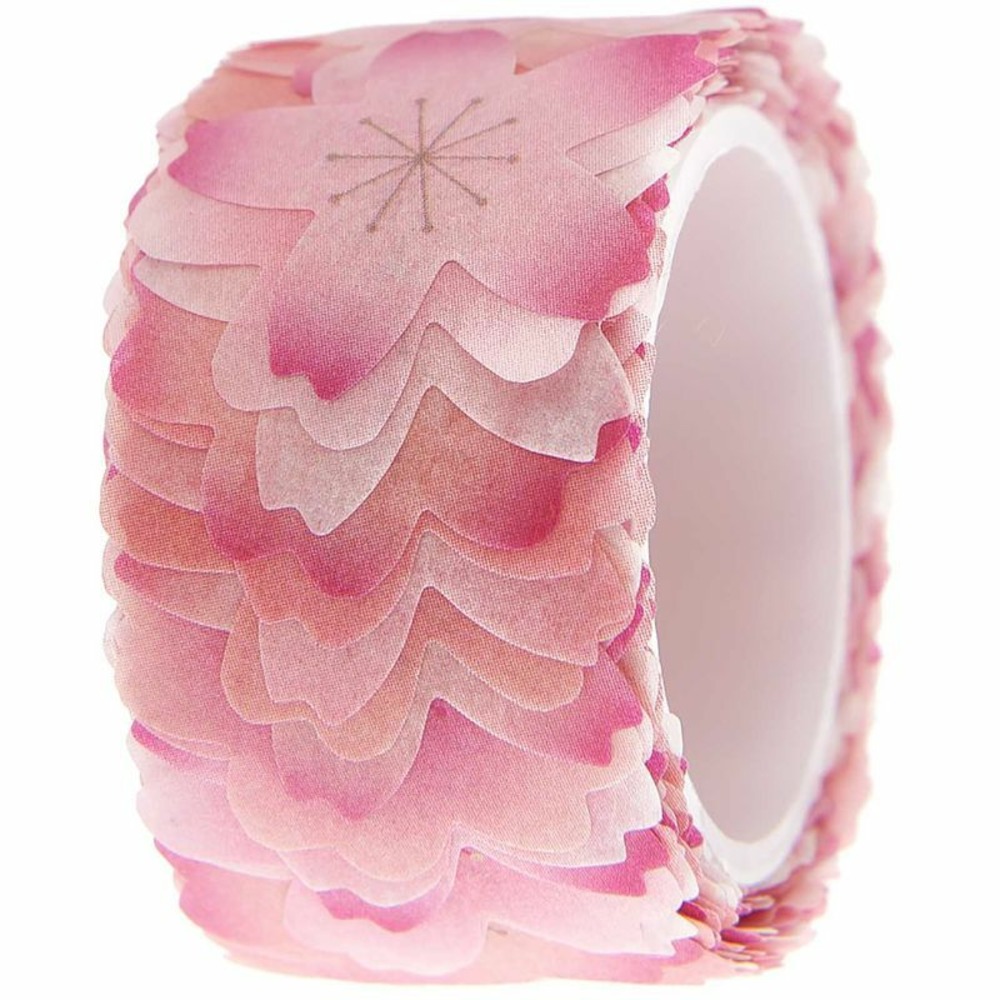 Autocollants washi mix de fleurs de cerisier rose - printemps japonais