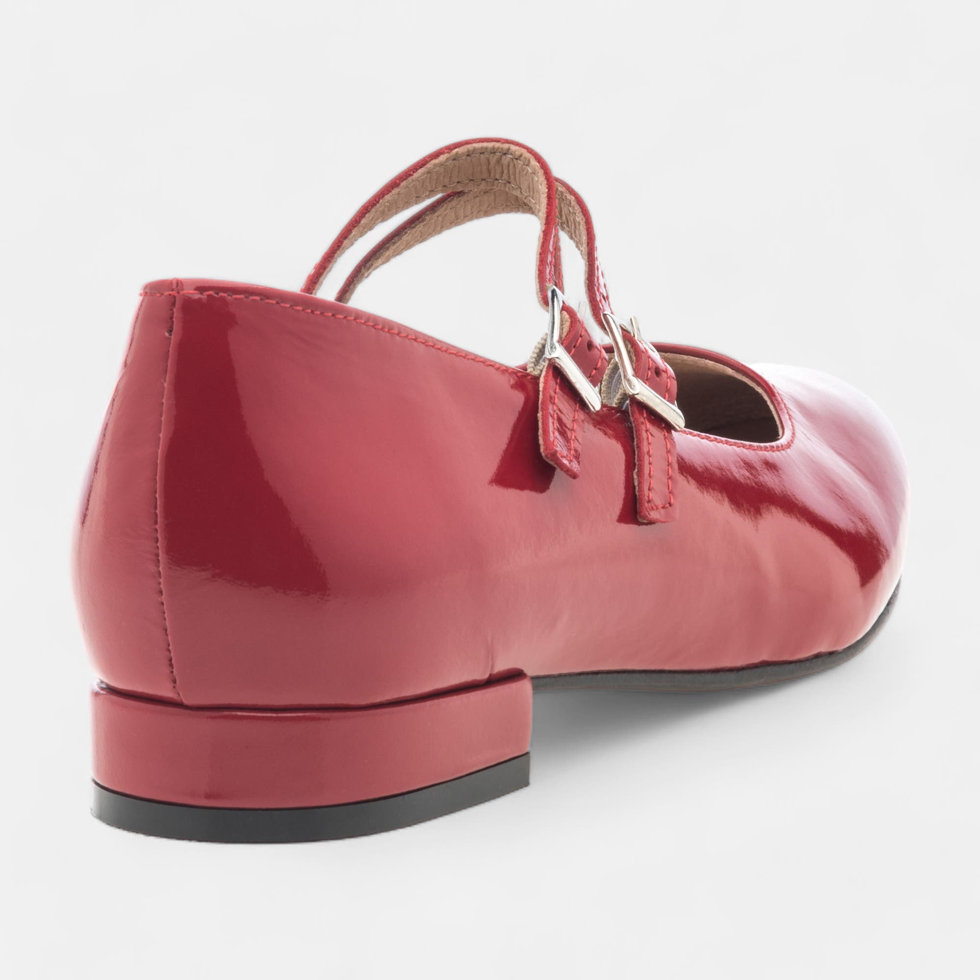 Babies Femme en cuir rouge