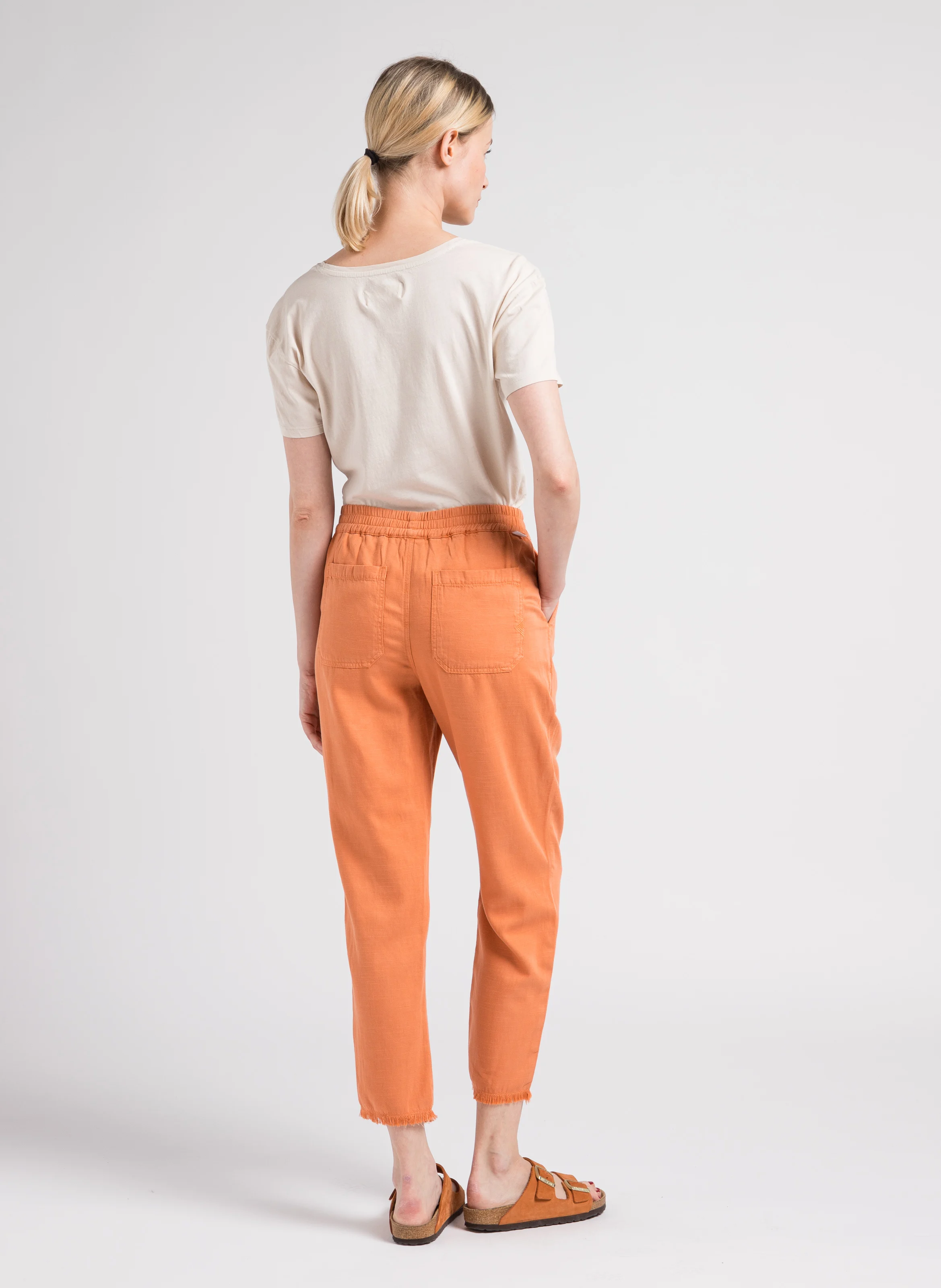 HOCEAN - Sandales spartiates en cuir | Marron