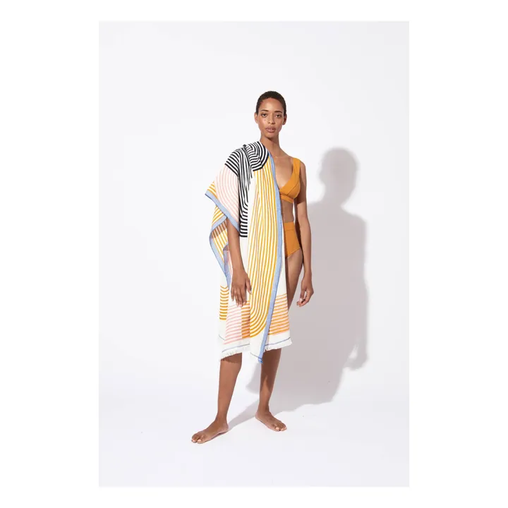 Mapoésie Fouta en nid d'abeille Dylan - 1 place | Rose