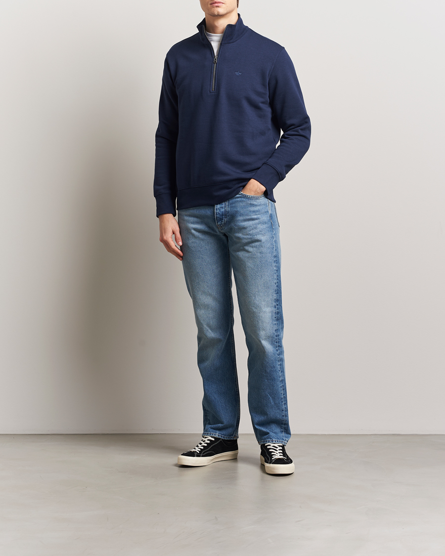 Dockers Quarter Zip Fleece Navy Blazer