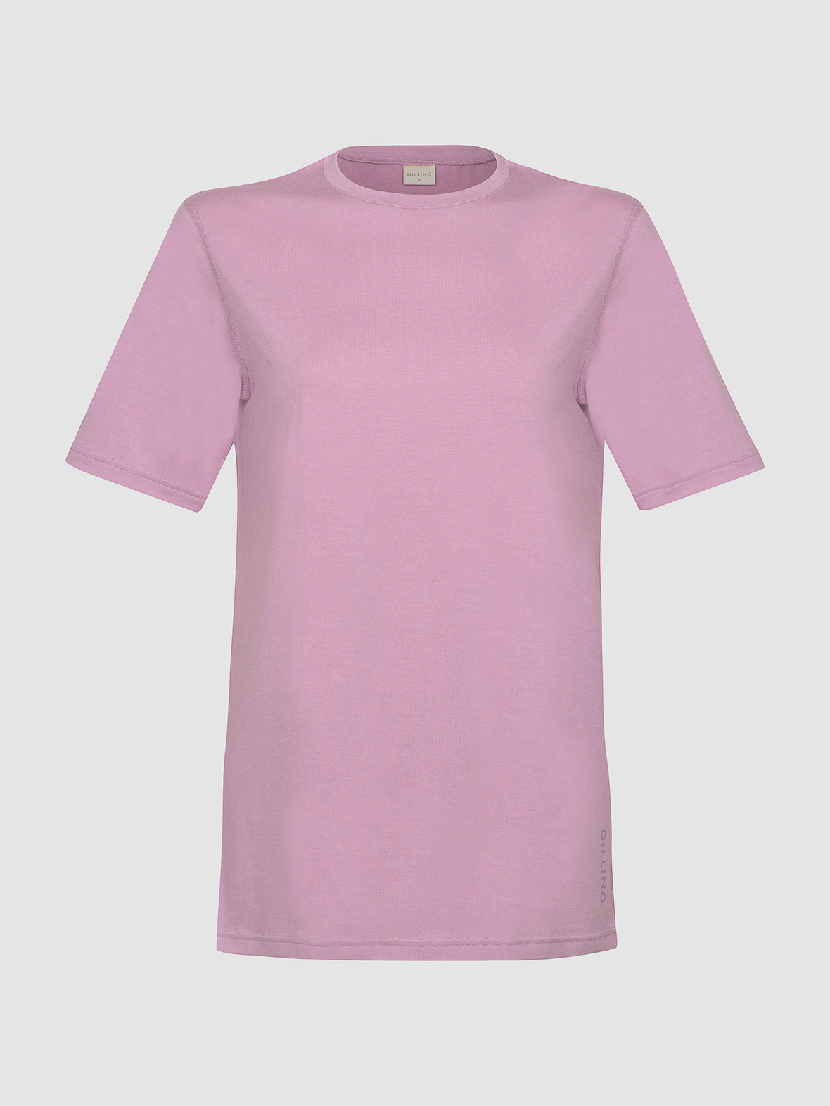 T-shirt van merinowol voor dames in Mos