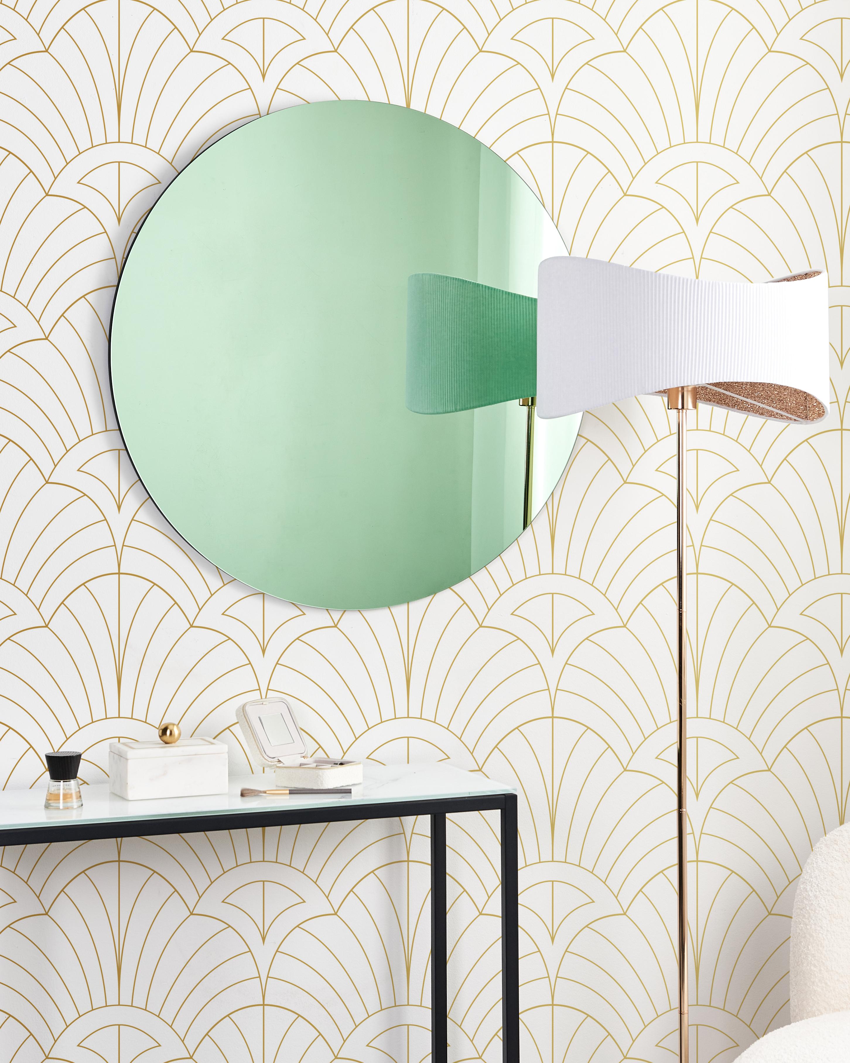 Wandspiegel BOUCHON 80 cm 80 cm Groen