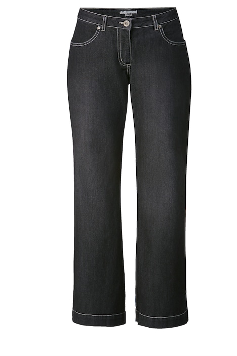 Jeans, weit und gerade, 4-Pocket