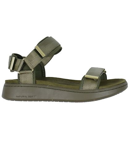Woden Sandalen - Line - Dark Olive