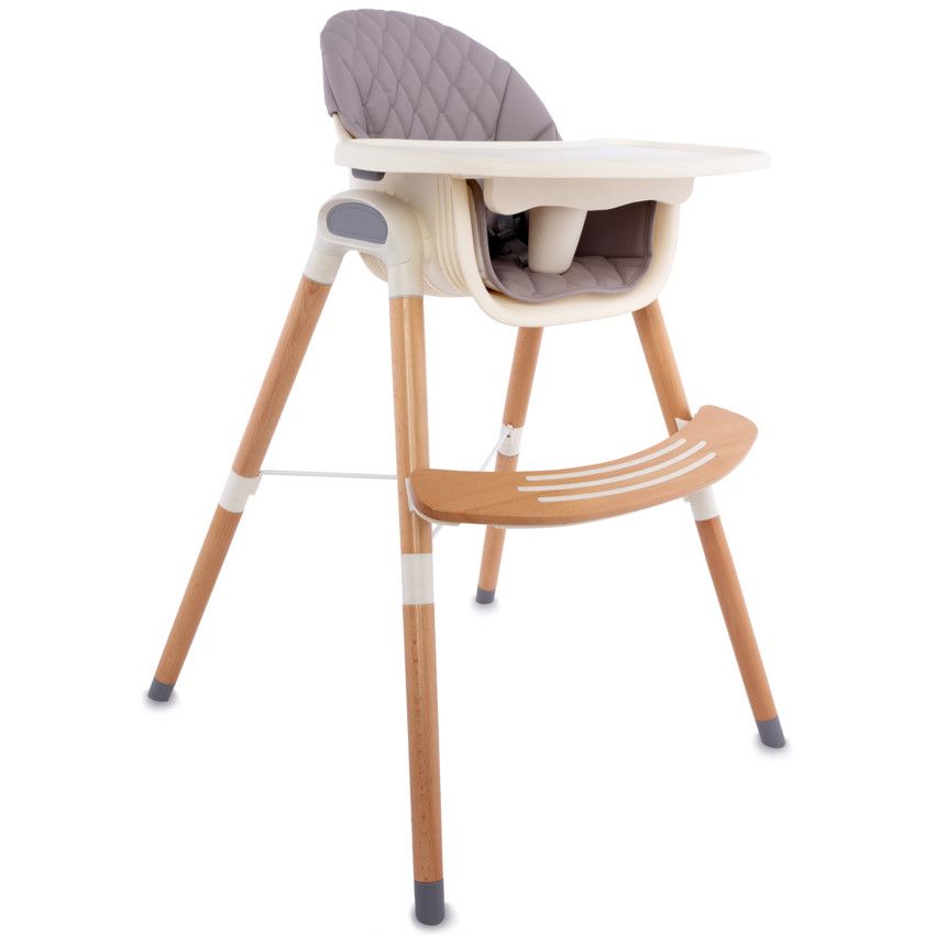 Chaise haute fixe Vaniya transformable - Beige - Ecru