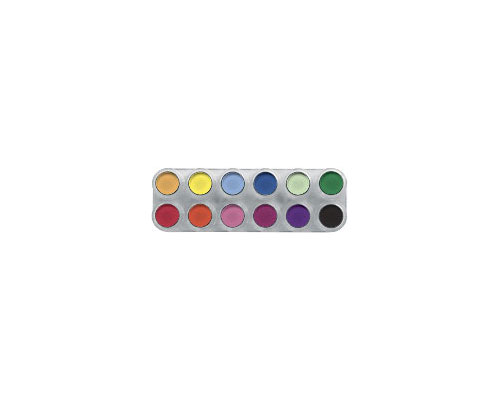 Grimas - Rouge/Lidschatten Palette 12 Farben