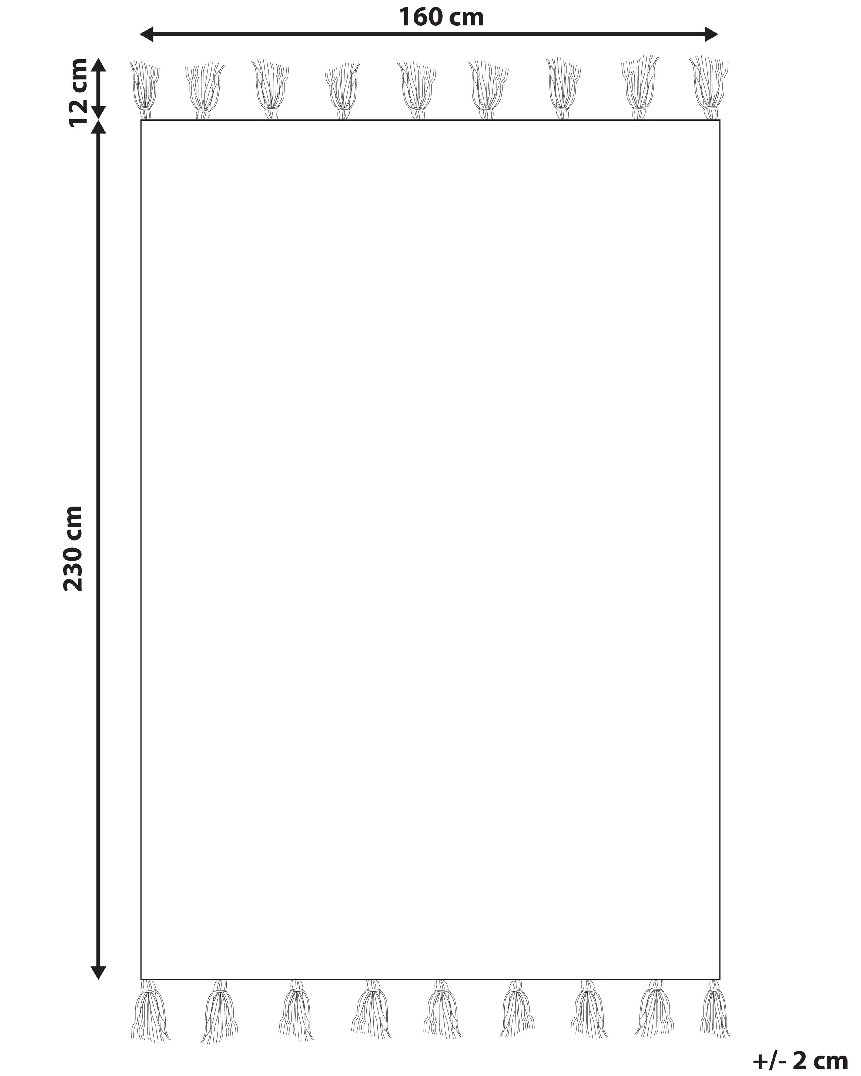 Vloerkleed NIGDE Rood 160 x 230 cm Katoen