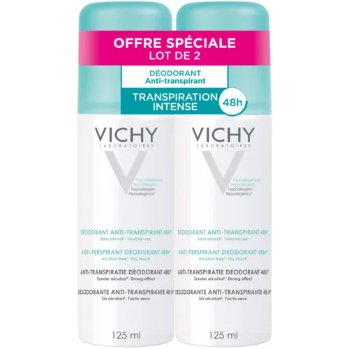 Déodorant Anti-Transpirant 48H - Aérosol - LOT 2x125ml