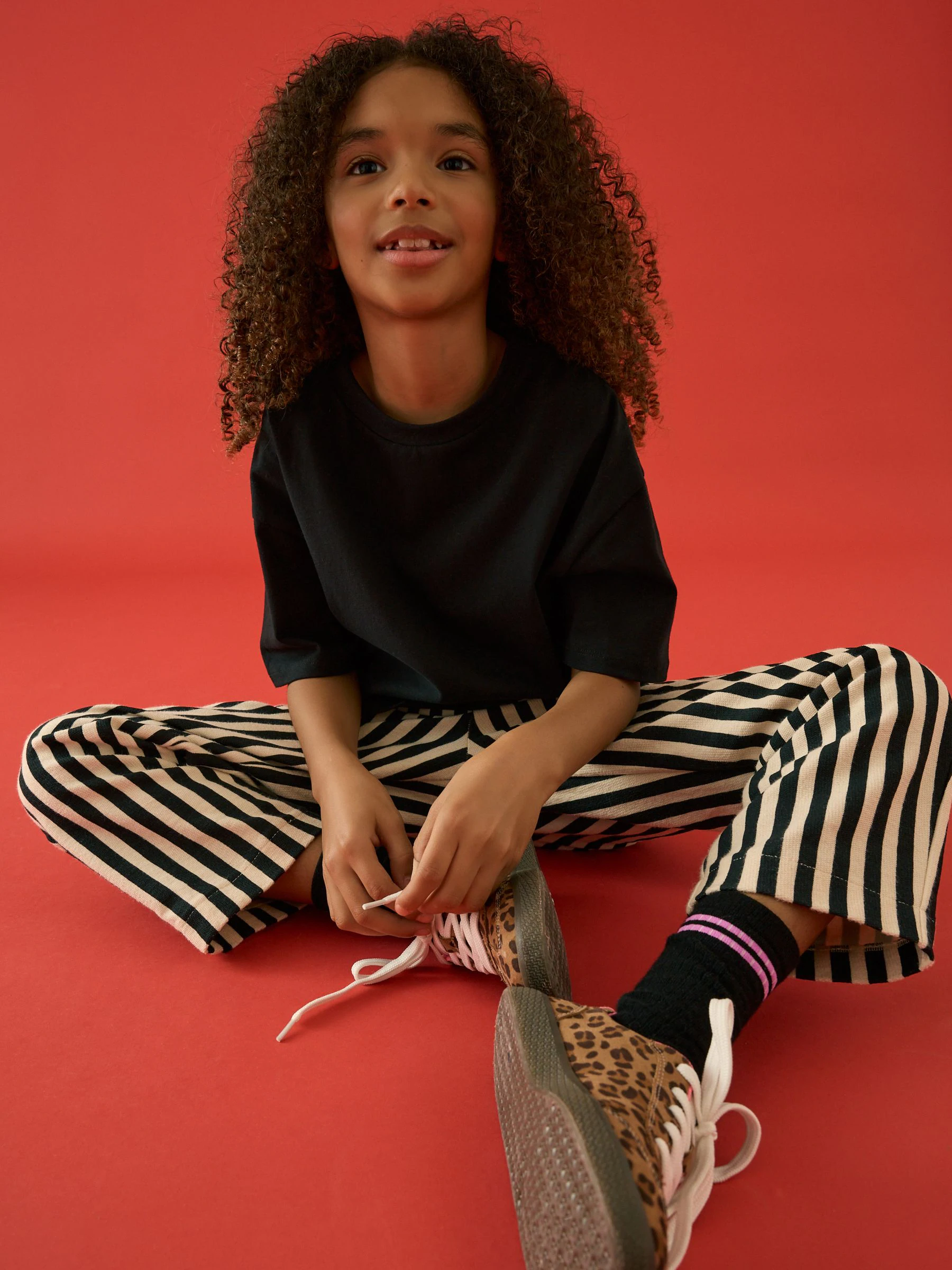Zwart - Oversized T-shirt (3-16 jr)
