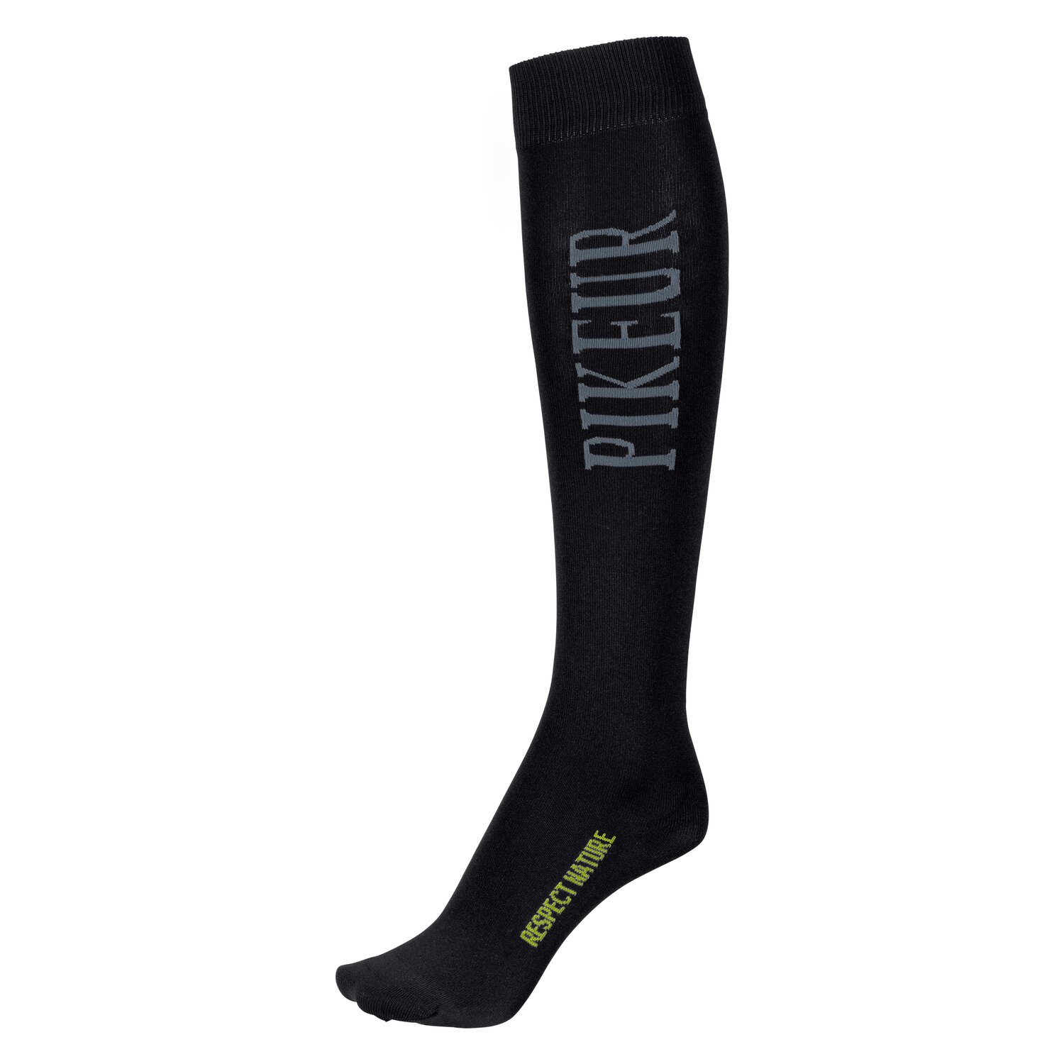 PIKEUR Tube Kniestrümpfe Respect Nature - black/grey