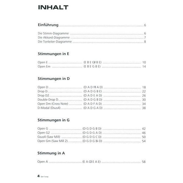 Voggenreiter Open Tuning