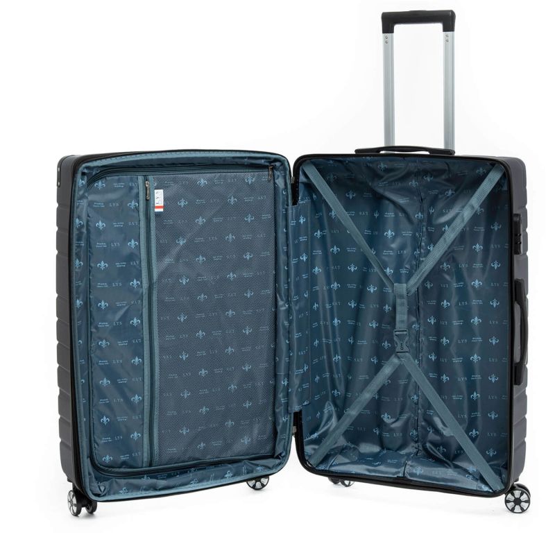 Lot de 3 valises rigides 2123 56, 67 et 77 cm Noir