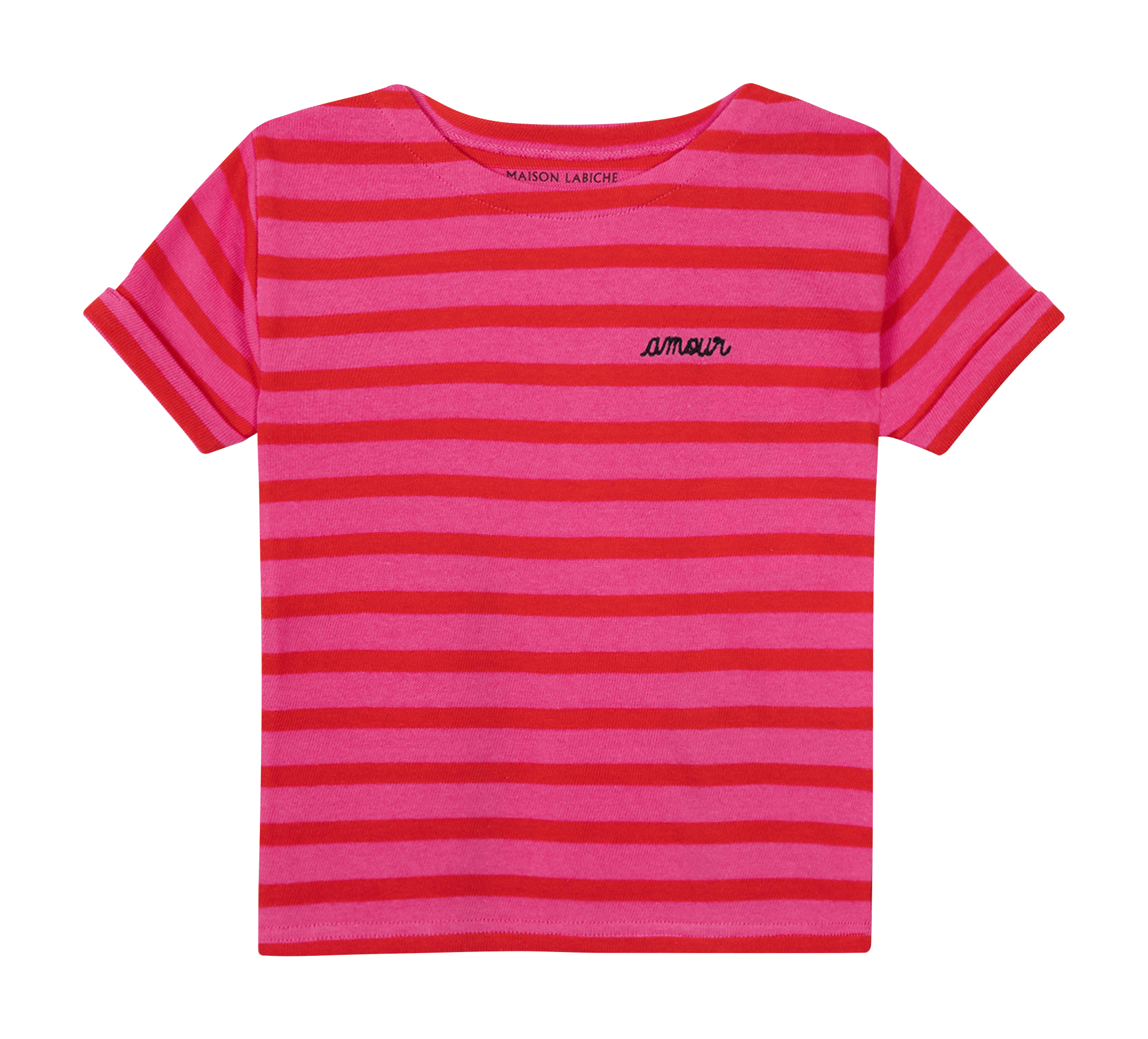 GARDETTE AMOUR - T-shirt col rond en coton | Rayé