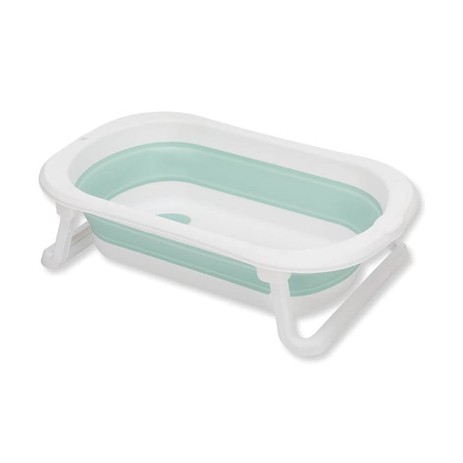 MICA - Faltbadewanne Orka - salbei/weiß