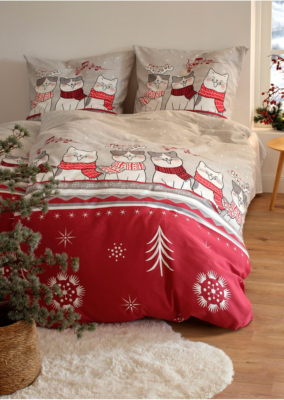 Parure de lit avec chats