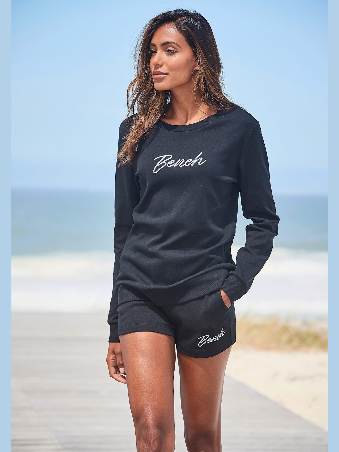 Sweatshirt basique à encolure ronde