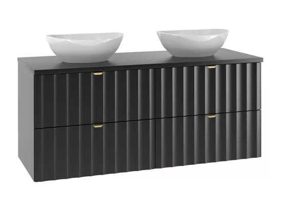 Meuble double vasque 120cm Lexa Noir
