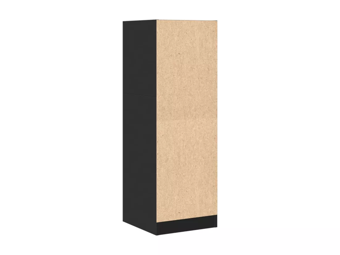 Armoire d'apothicaire noir 40x41x118 cm bois d'ingénierie