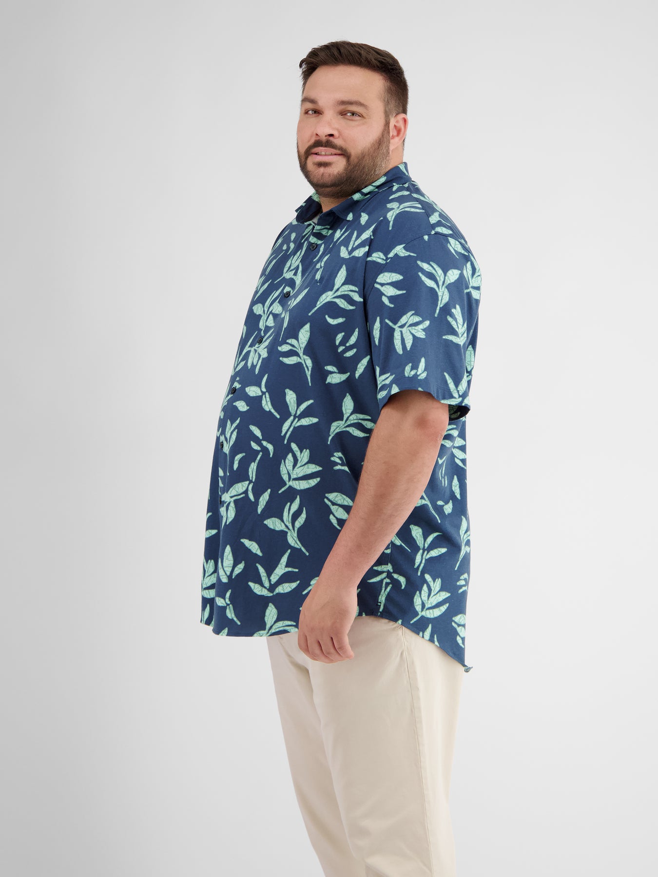 Kurzarmhemd mit floralem Print