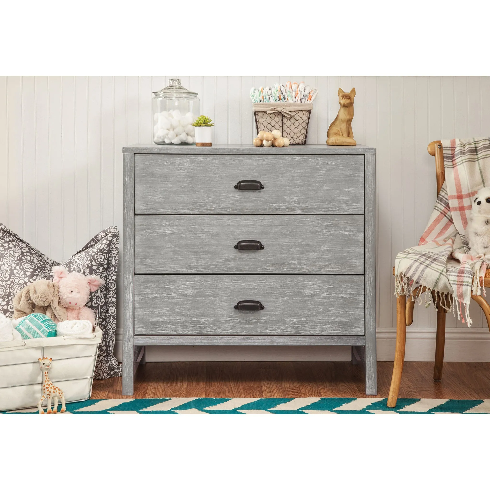 DaVinci Bureau 3 Tiroirs Fairway - Cottage Gris