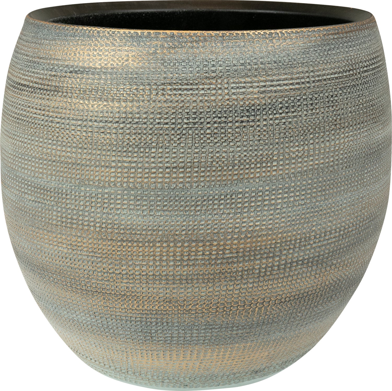 TS bloempot Dex wit / grijs D 22 H 20 cm