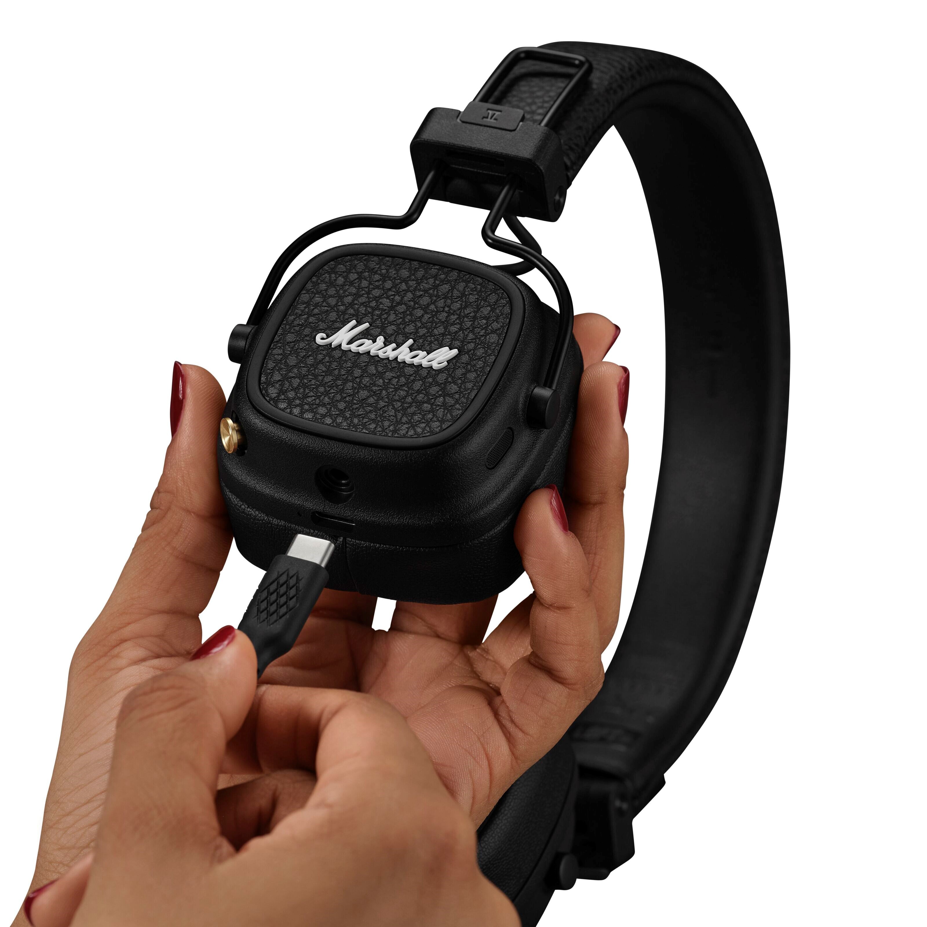 Marshall Major V Trådløse on-ear-hodetelefoner - Svart