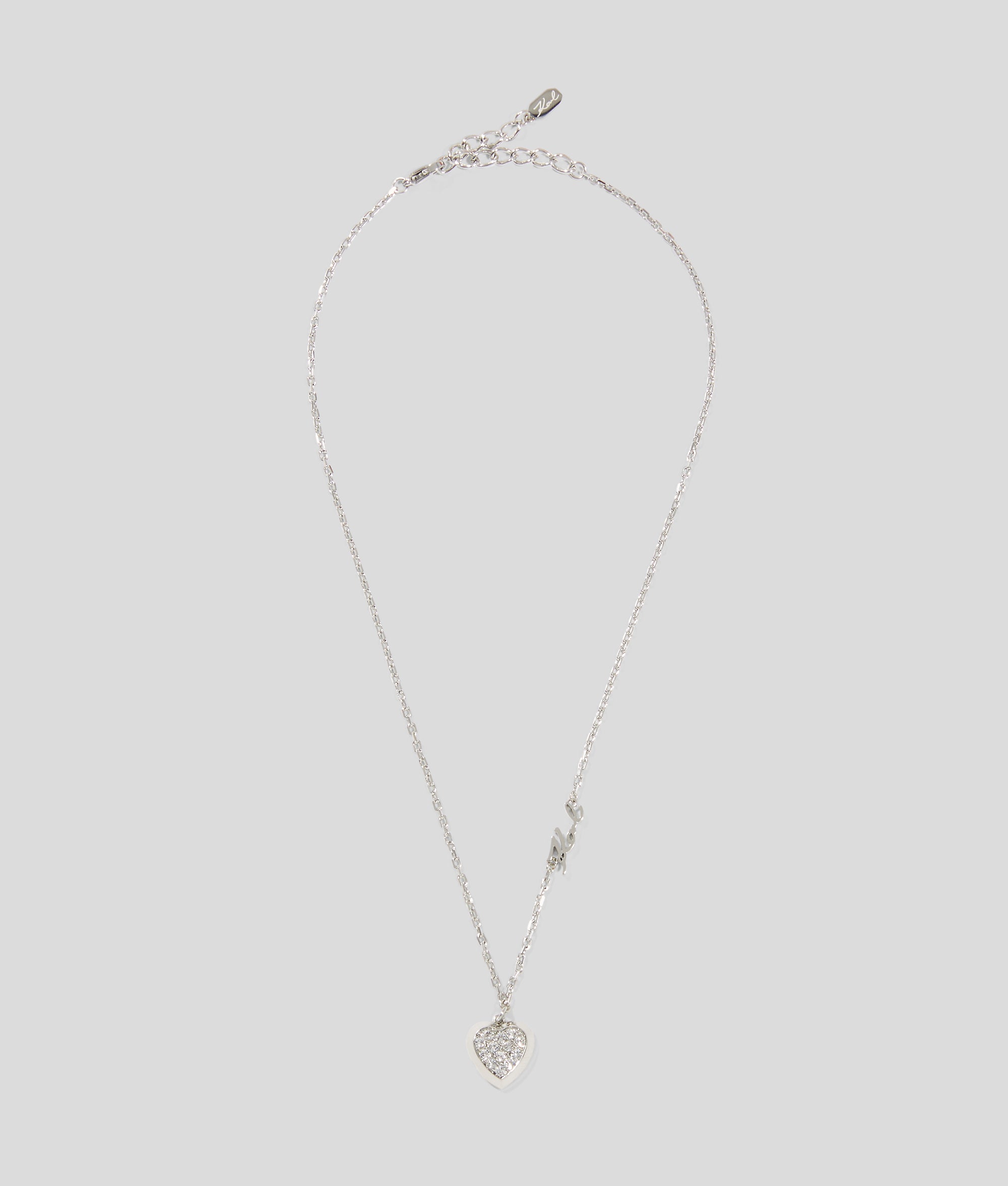 Pavé heart bedel halsarmband