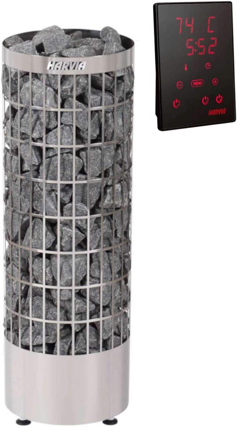 HARVIA Saunaofen Cilindro PC70XE mit Steuerung /6.8kW ohne Steine