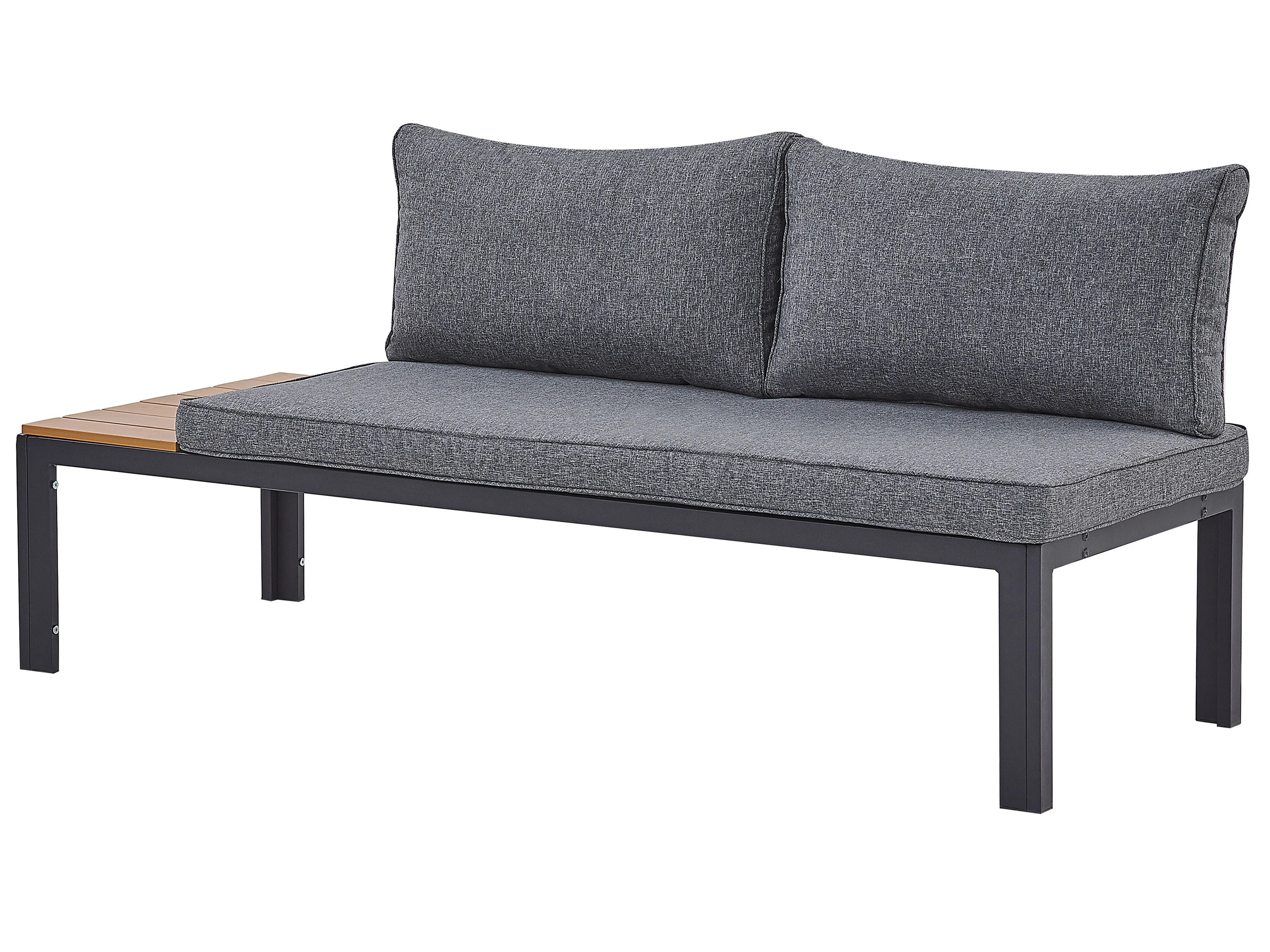 Tuin hoekloungeset met tafel 4-zits PIENZA II rechtszijdig modulair Grijs