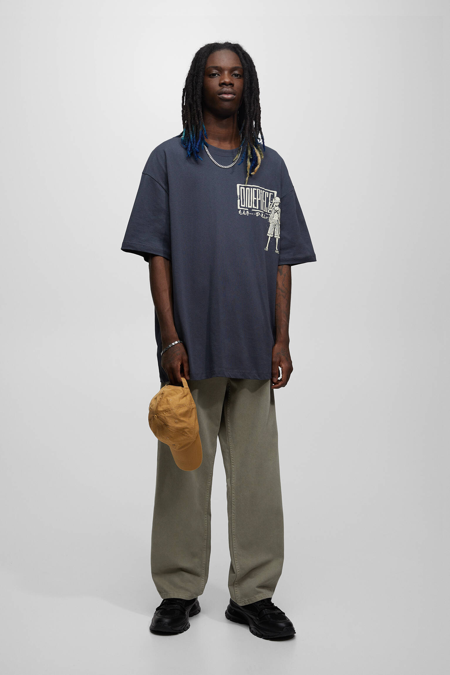 CAMISETA CINZA DE UMA PEÇA - CINZA