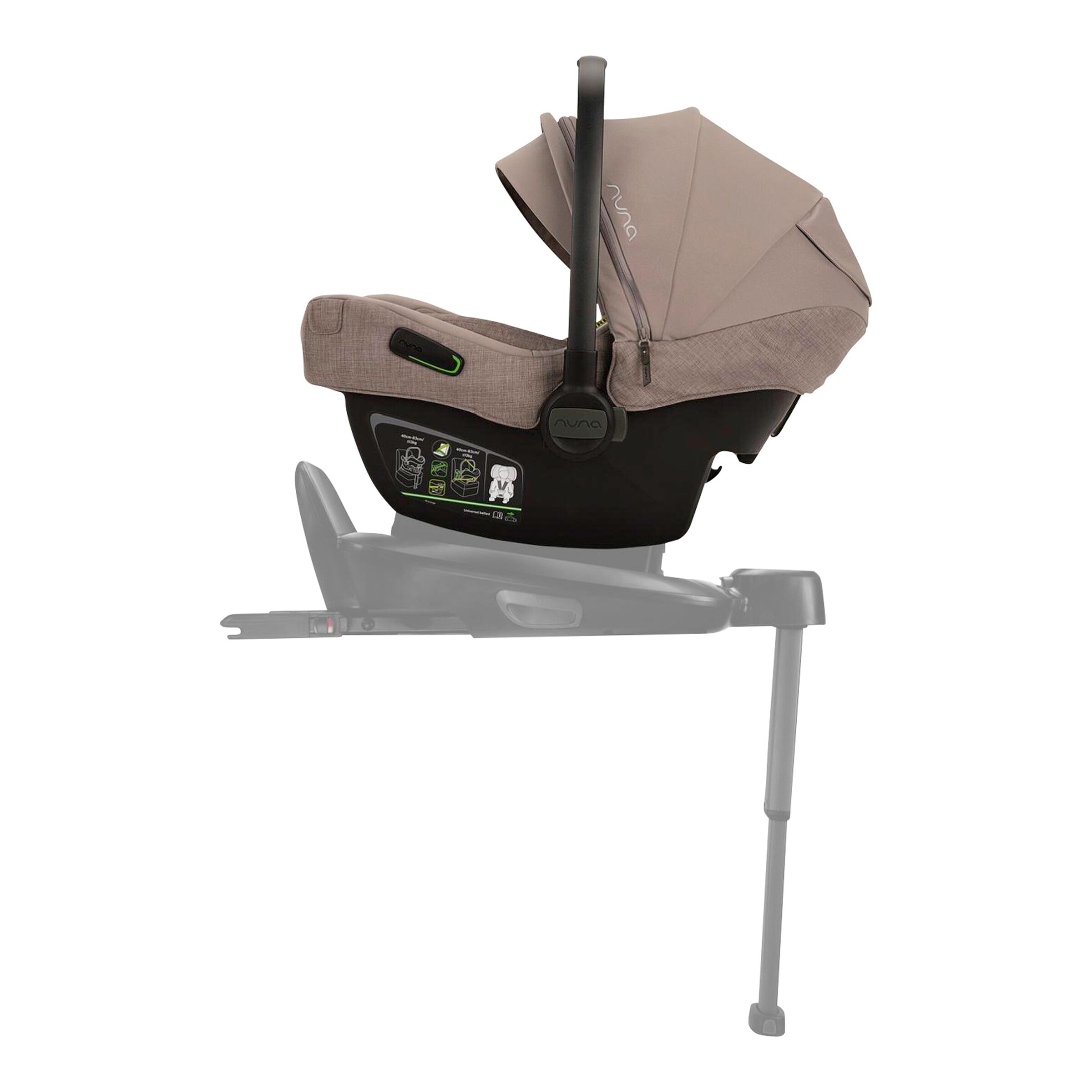Nuna Kombikinderwagen Mixx Next Travel-Set inkl. Babyschale Pipa Next und Isofix-Basis Base Next cedar