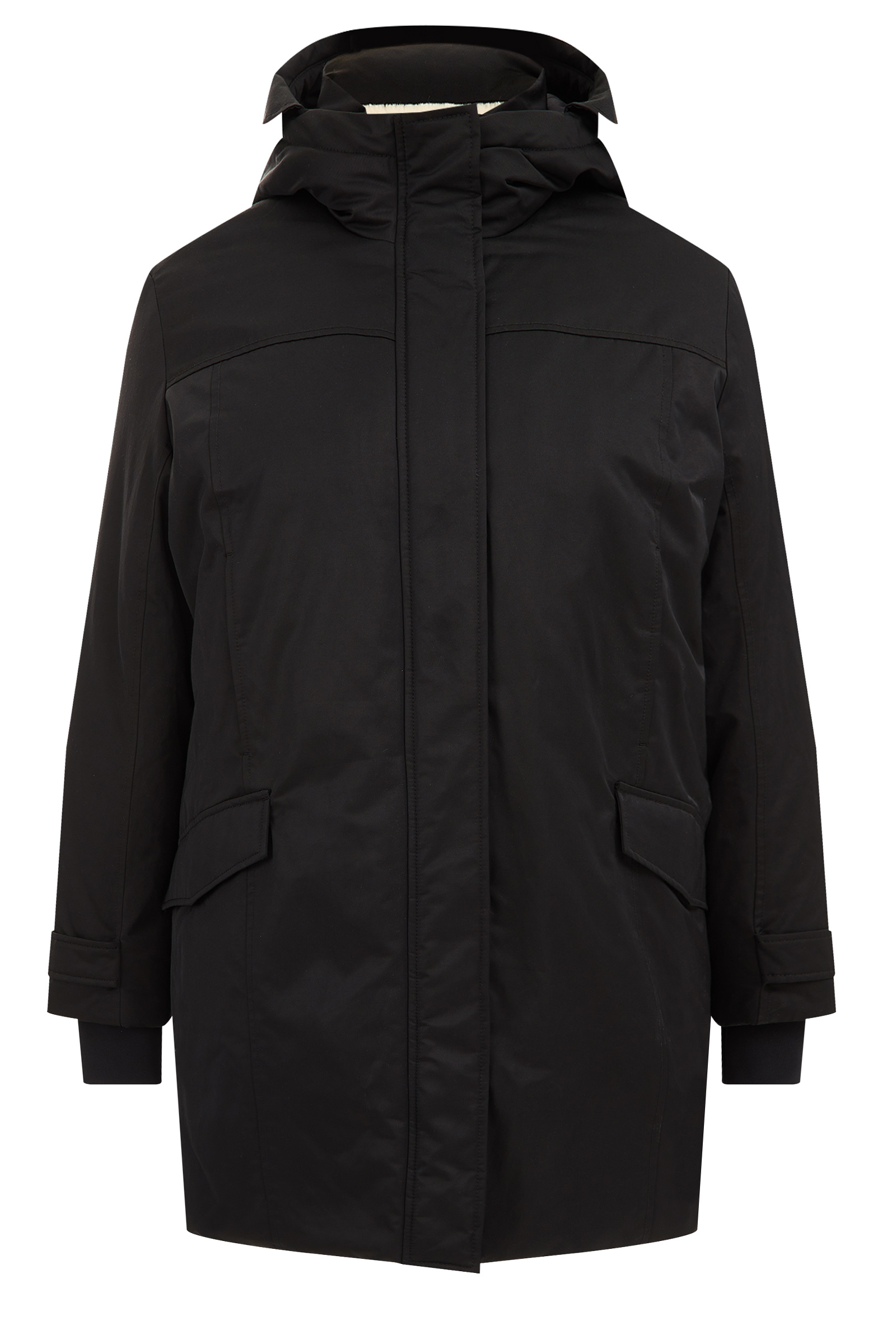 gewatteerde parka - Curve WE Fashion Zwart