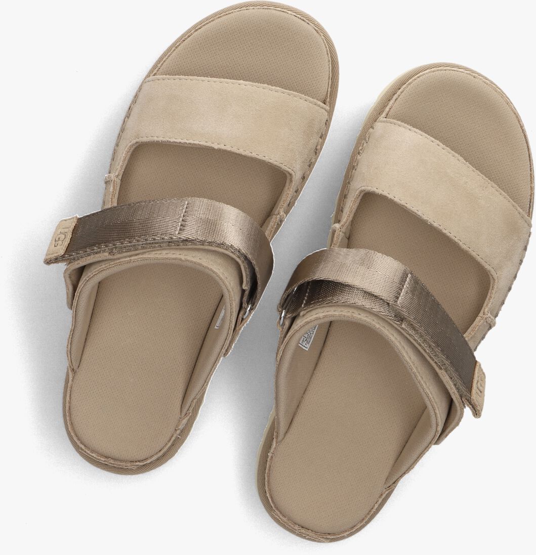 beige ugg slippers w goldenstar glide