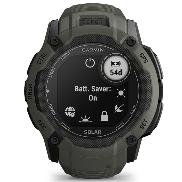 SFS195_Cardio et GPS GARMIN INSTINCT 2X SOLAR SOLAR MOSS