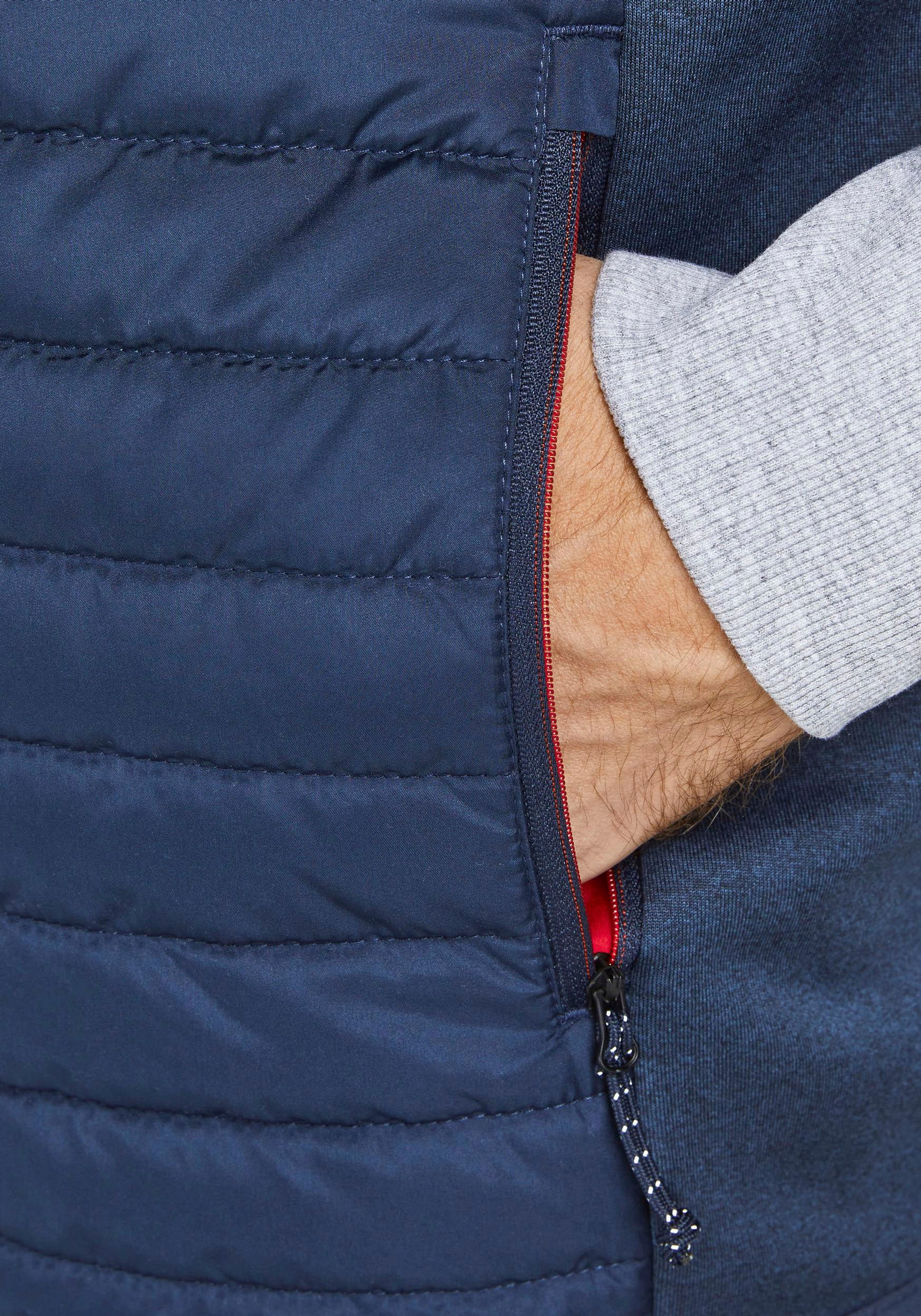 Jack & Jones Steppweste »JJEMULTI BODYWARMER COLLAR NOOS« normal, Polyester, ohne Kapuze