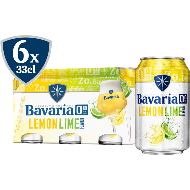 Bavaria 0.0% Fruity lemon lime 6-pack