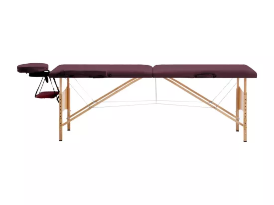 Table de massage pliable bois marron 191 x 70 x 59 cm 02_0001819