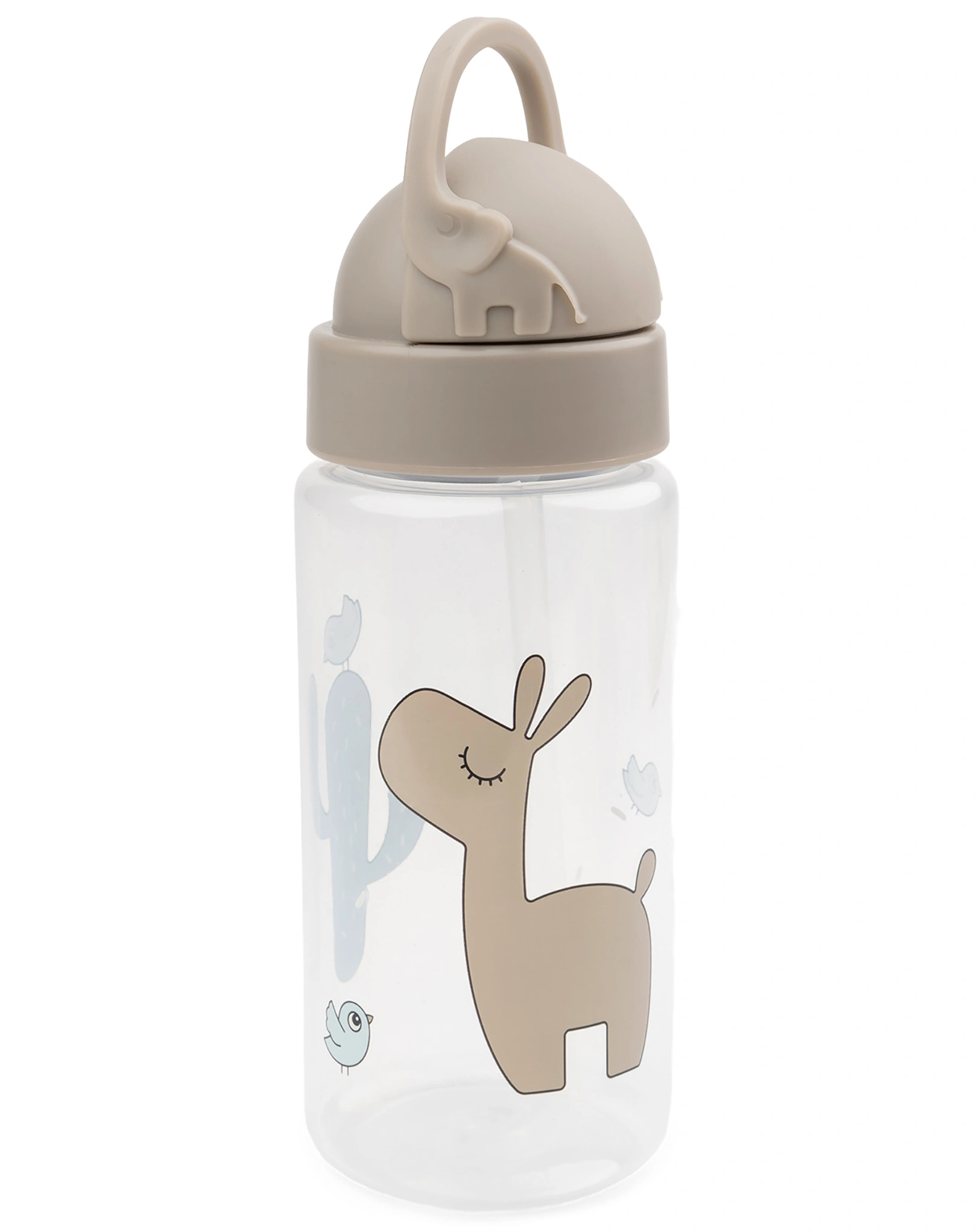 Trinkflasche LALEE (350ml) mit Trinkhalm in sand
