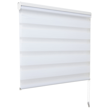 OK duo rolgordijn lichtdoorlatend wit 120x150 cm (bxh)