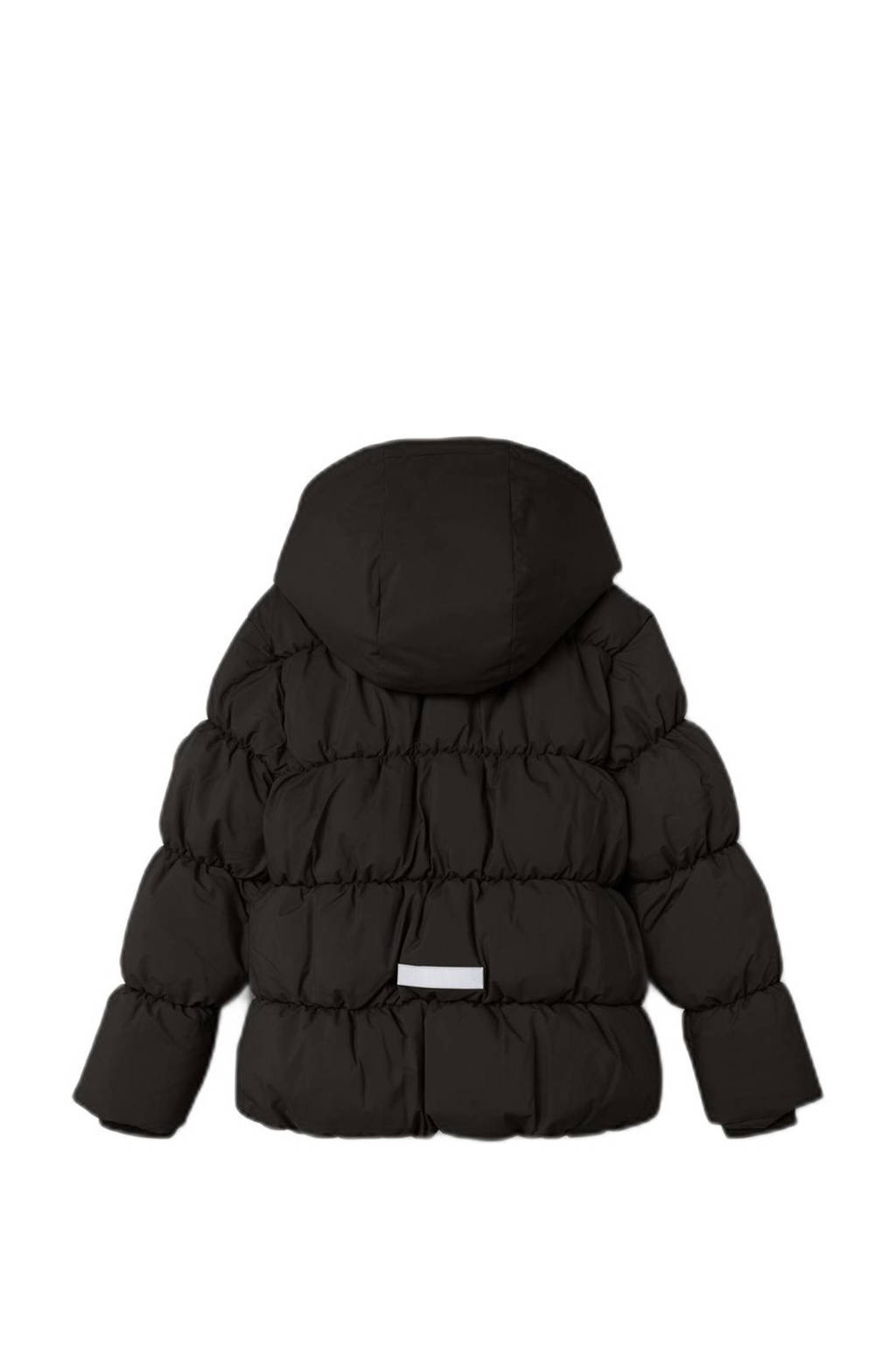 NAME IT gewatteerde winterjas NKFMORNING zwart