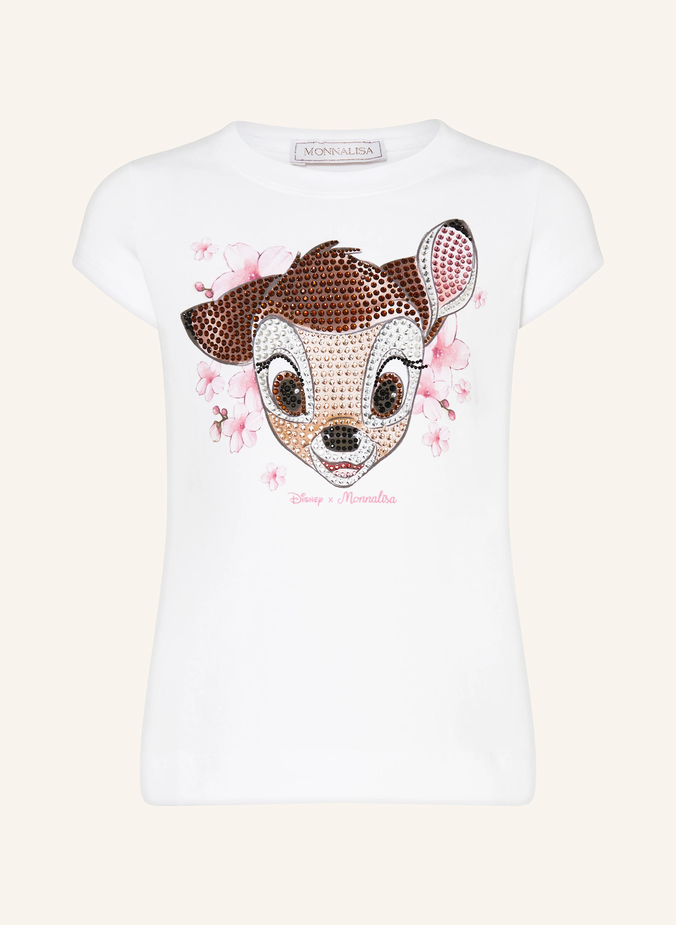 MONNALISA T-Shirt mit Schmucksteinen