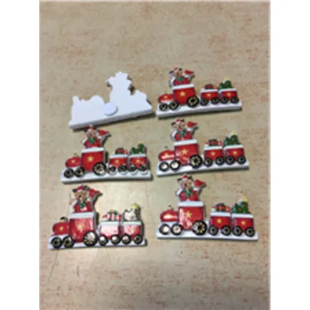 Dragimex 3D Aufkleber Weihnachten Advent 4 cm, 6 Stück