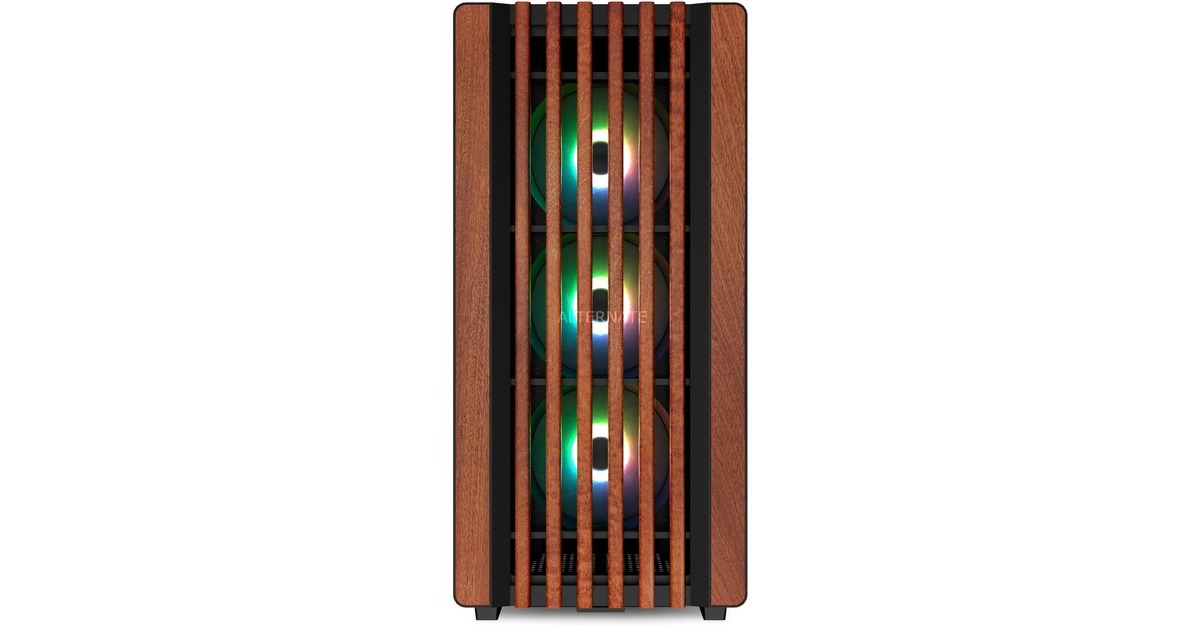 SharkoonRebel C70M RGB midi tower behuizing  (Zwart | 2x USB-A | 1x USB-C | RGB)