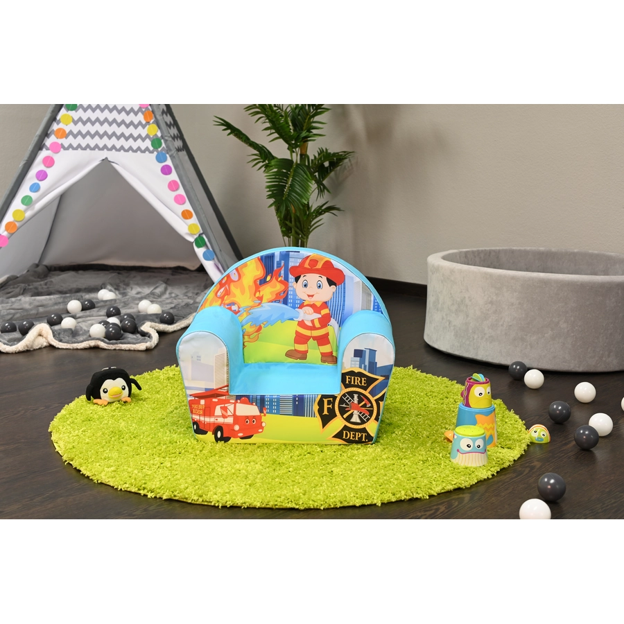 knorr toys® Kindersessel Fireman blau
