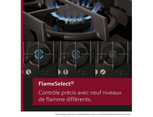 NEFF - Plaque gaz T26PIP4S0, N 70, FlameSelect, Verre trempé