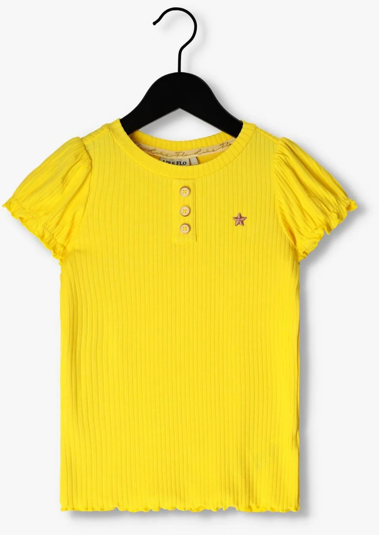 LIKE FLO gele like flo t-shirt solid rib ss tee
