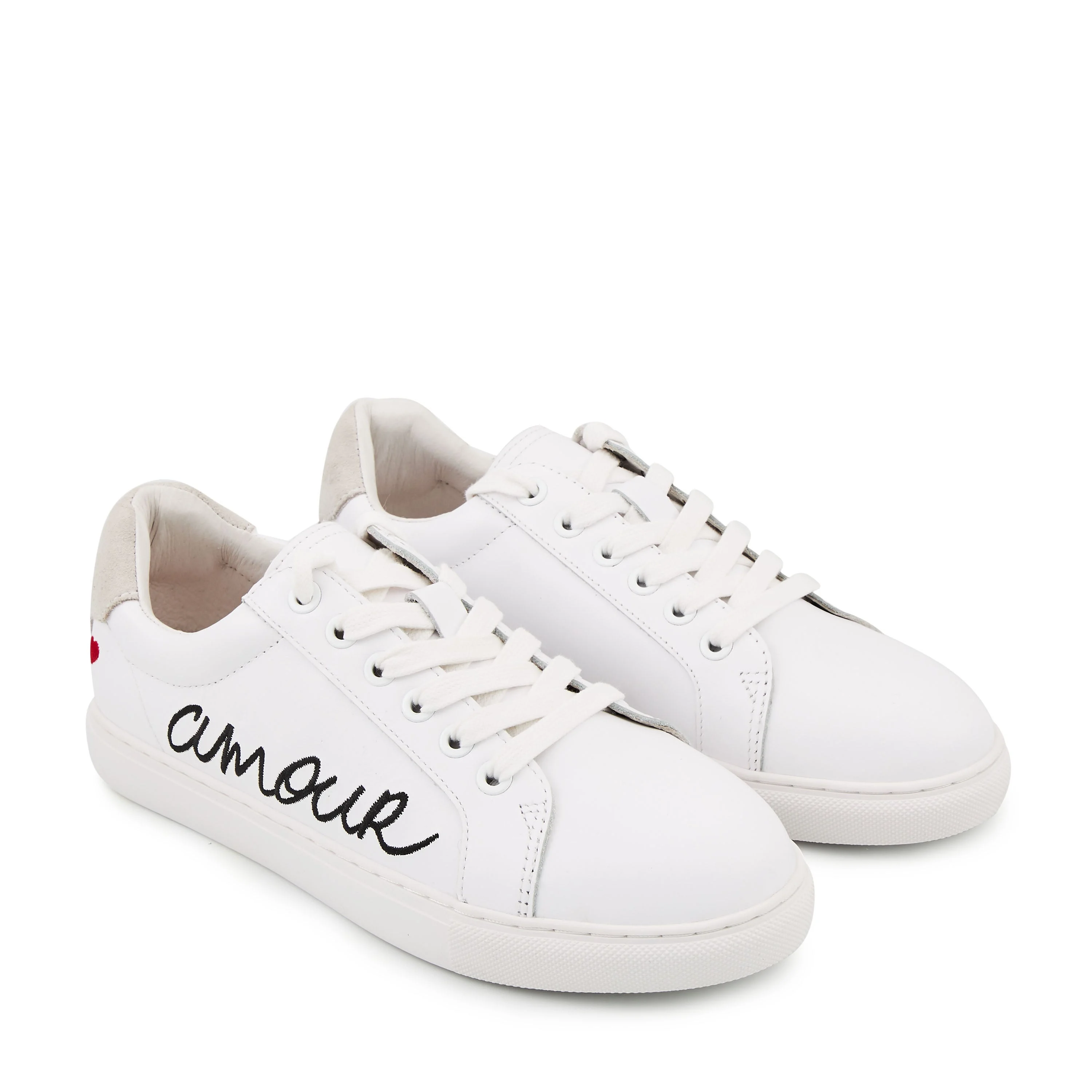 SIMONE AMOUR - Sneakers en cuir | Blanc