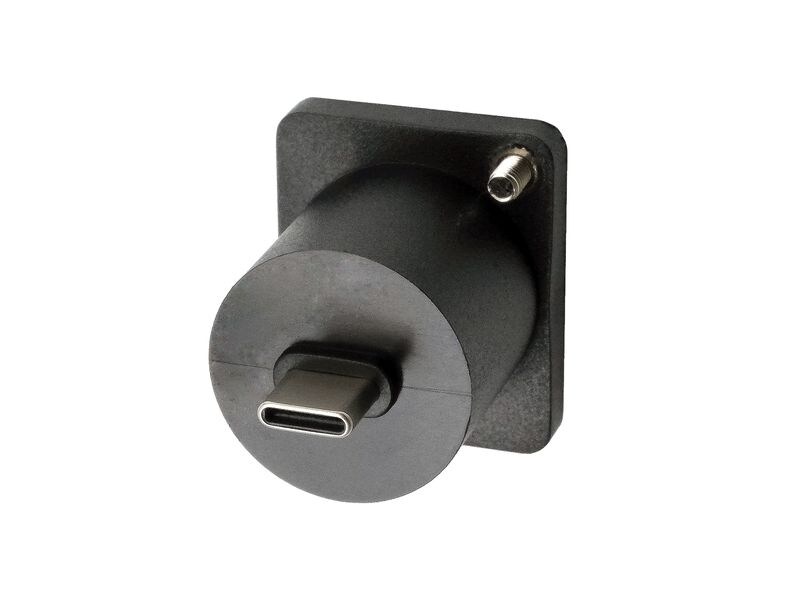 Exsys USB 3.1 Adapter D-Typ USB-C Buchse - USB-C Stecker D-Typ Adapter USB-C Buchse zu Stecker, USB 3.2 Gen 2