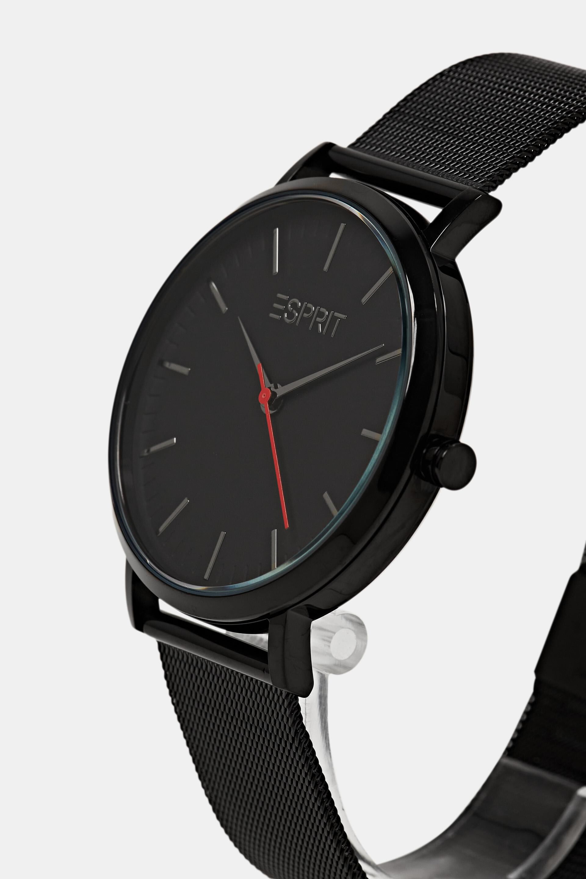 Montre en acier inoxydable à bracelet en mesh